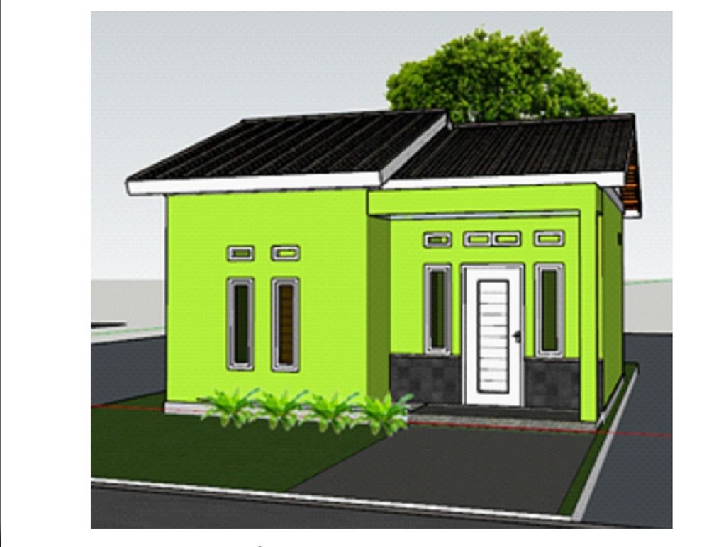 foto tampak rumah tipe 36 perumahan GRAND RAFI RESIDENCE III