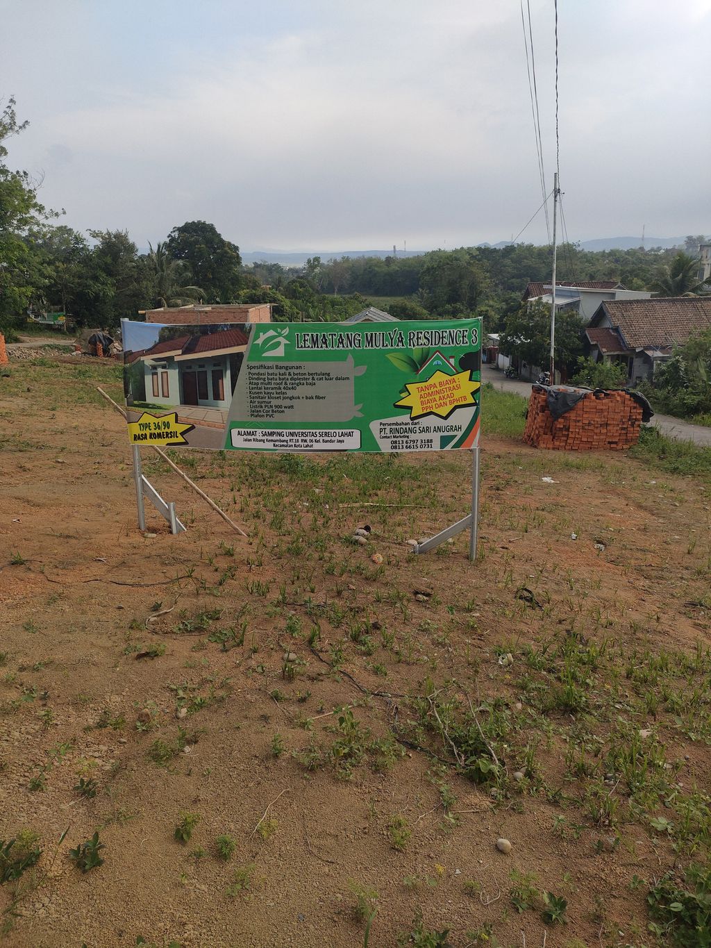 foto posisi tengah perumahan Lematang Mulya Residence 3