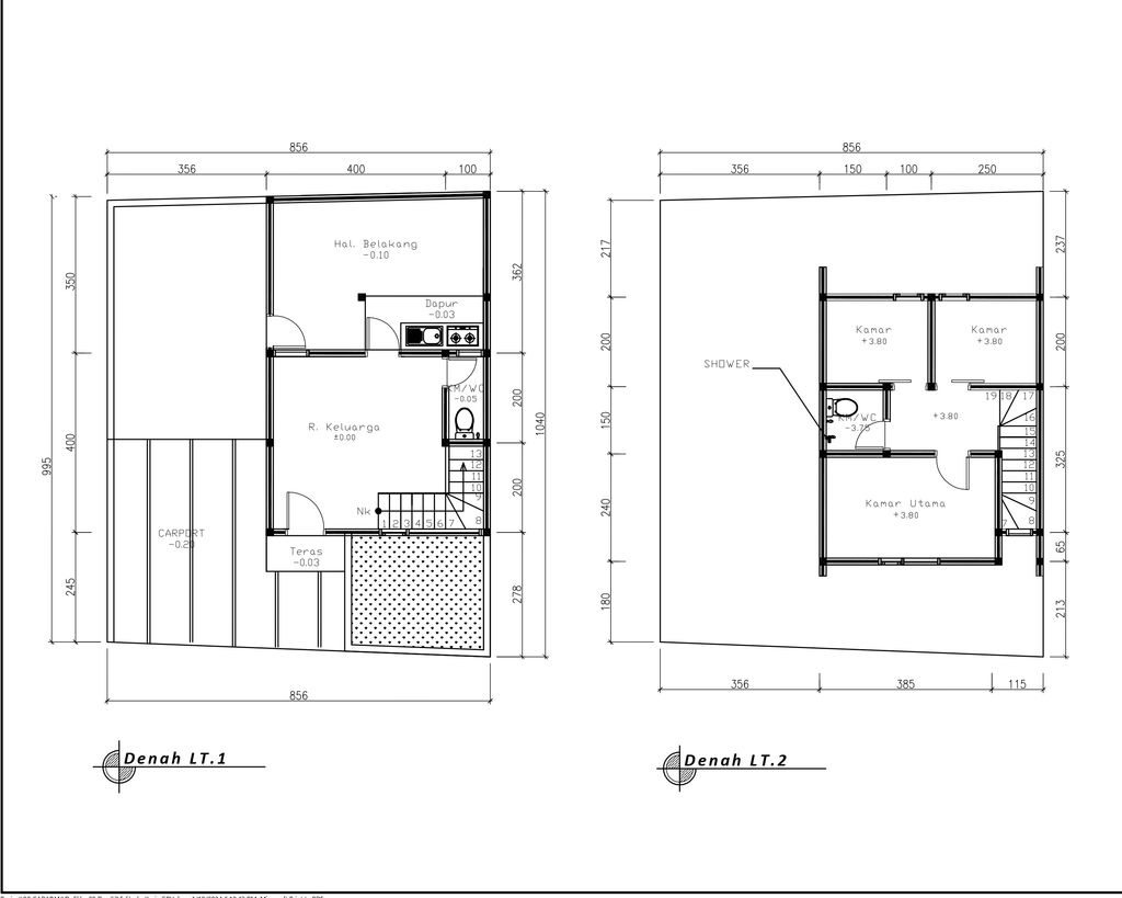 foto denah rumah tipe 50 Compact (3 kamar) (722) perumahan Graha Batu Karang (Violin)