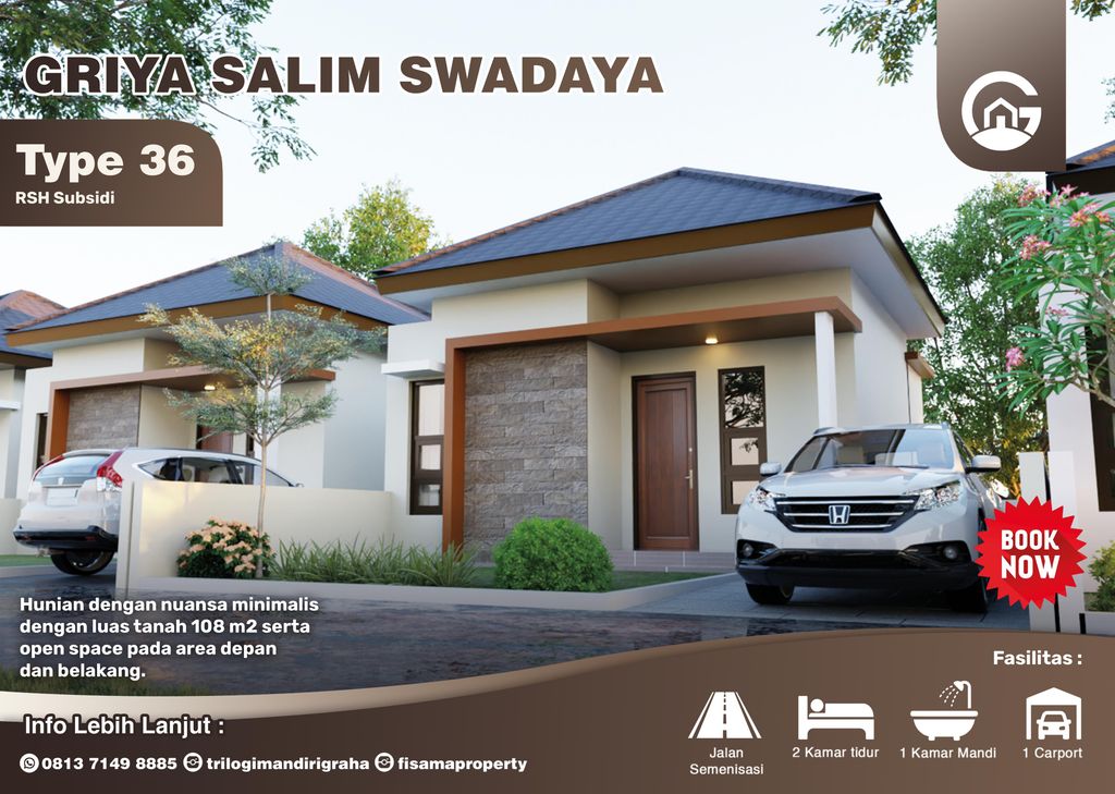 foto tampak rumah tipe PERUMAHAN GRIYA SALIM SWADAYA perumahan GRIYA SALIM SWADAYA
