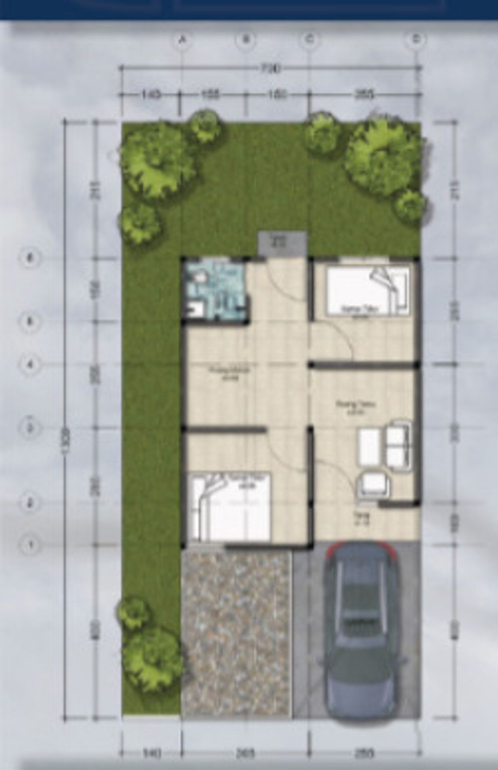 foto denah rumah tipe 36 perumahan GRIYA LESTARI RESIDENCES 2