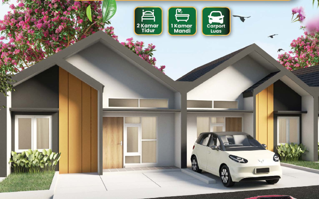 foto tampak rumah tipe KALMIA perumahan BATARA PARKVIEW 2