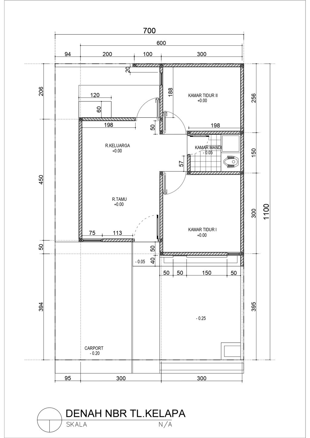 foto denah rumah tipe 36 perumahan NEW BEVERLY REGENCY.