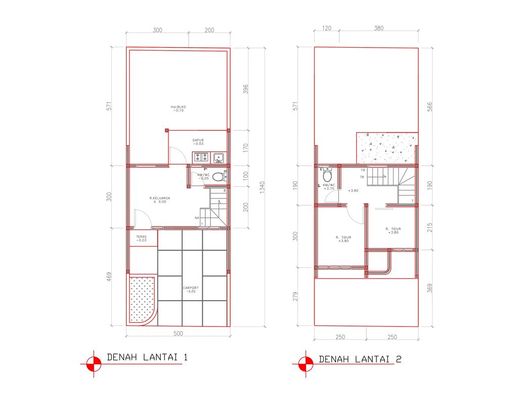 foto denah rumah tipe 38 Compact (2 kamar) (521) perumahan Cluster Beverly
