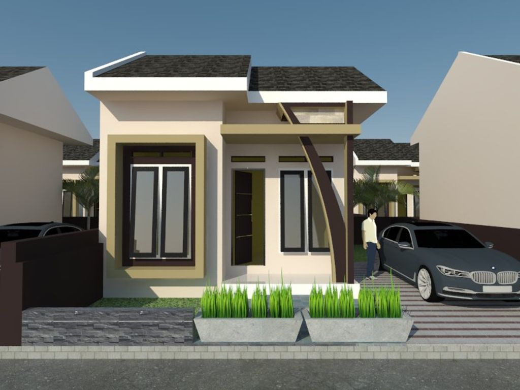 foto tampak rumah tipe 36 perumahan AGUNG RESIDENCE