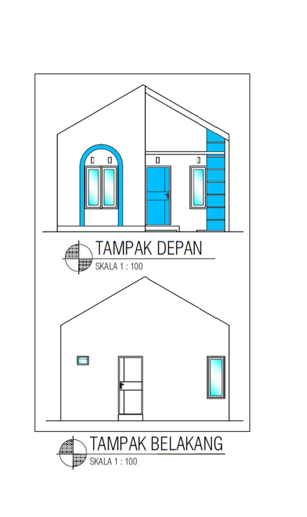foto tampak rumah tipe 30+ perumahan QUEEN CEMPAKA HILLS