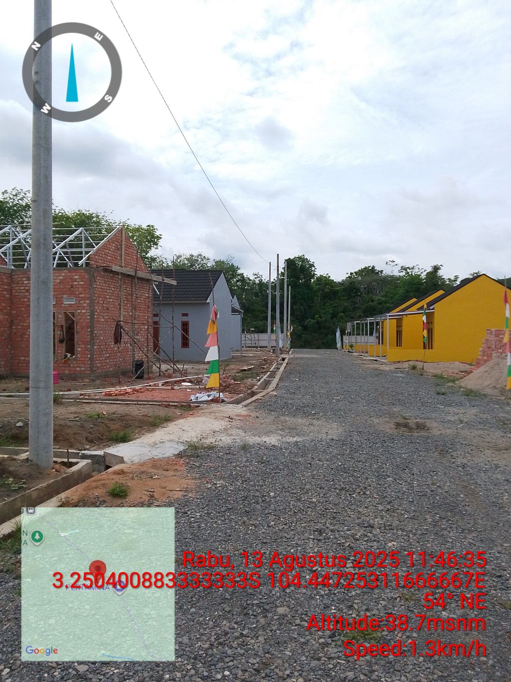 foto posisi tengah perumahan GAJAH MADA RESIDENCE GELUMBANG