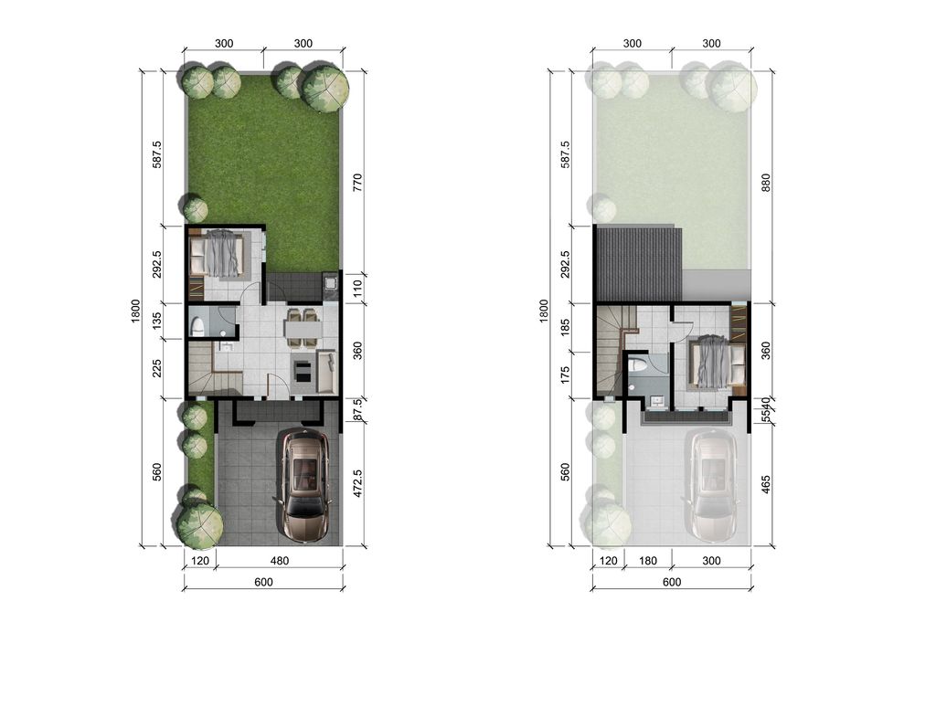 foto denah rumah tipe SOMERVILLE perumahan CITRALAND WINANGUN MANADO CLUSTER SKY PARK