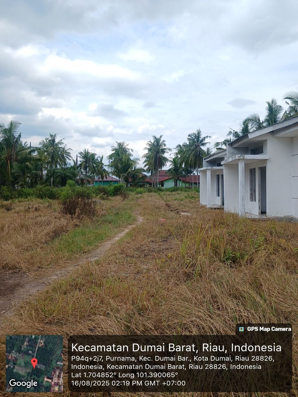 foto posisi tengah perumahan Pesona Dumai III