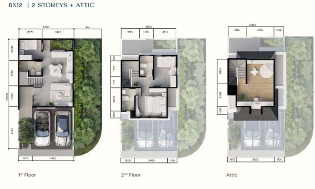 foto denah rumah tipe DIANELLA perumahan CITRAGARDEN BINTARO TAHAP III