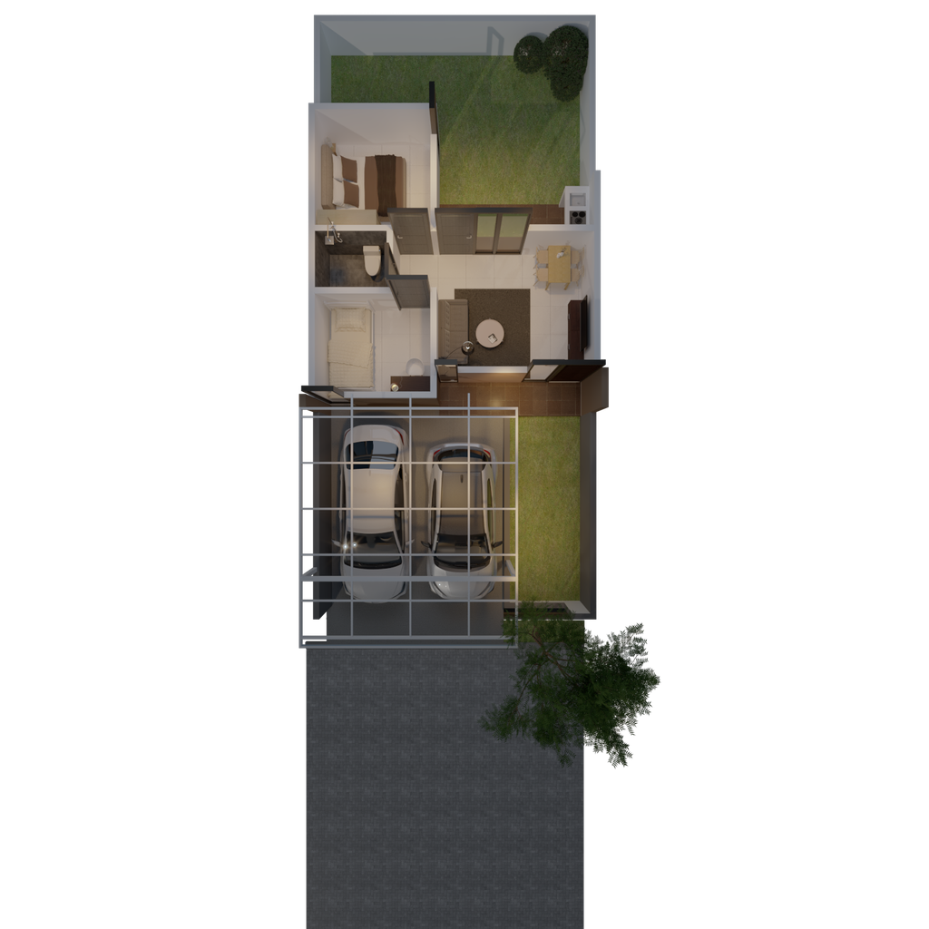 foto denah rumah tipe CAMAR HOOK perumahan Java Residence Krian Cluster 3