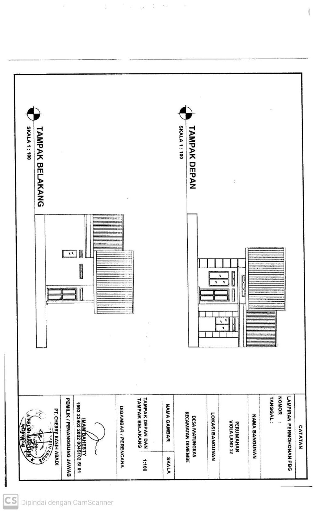 foto tampak rumah tipe 36 perumahan VIOLA LAND 12