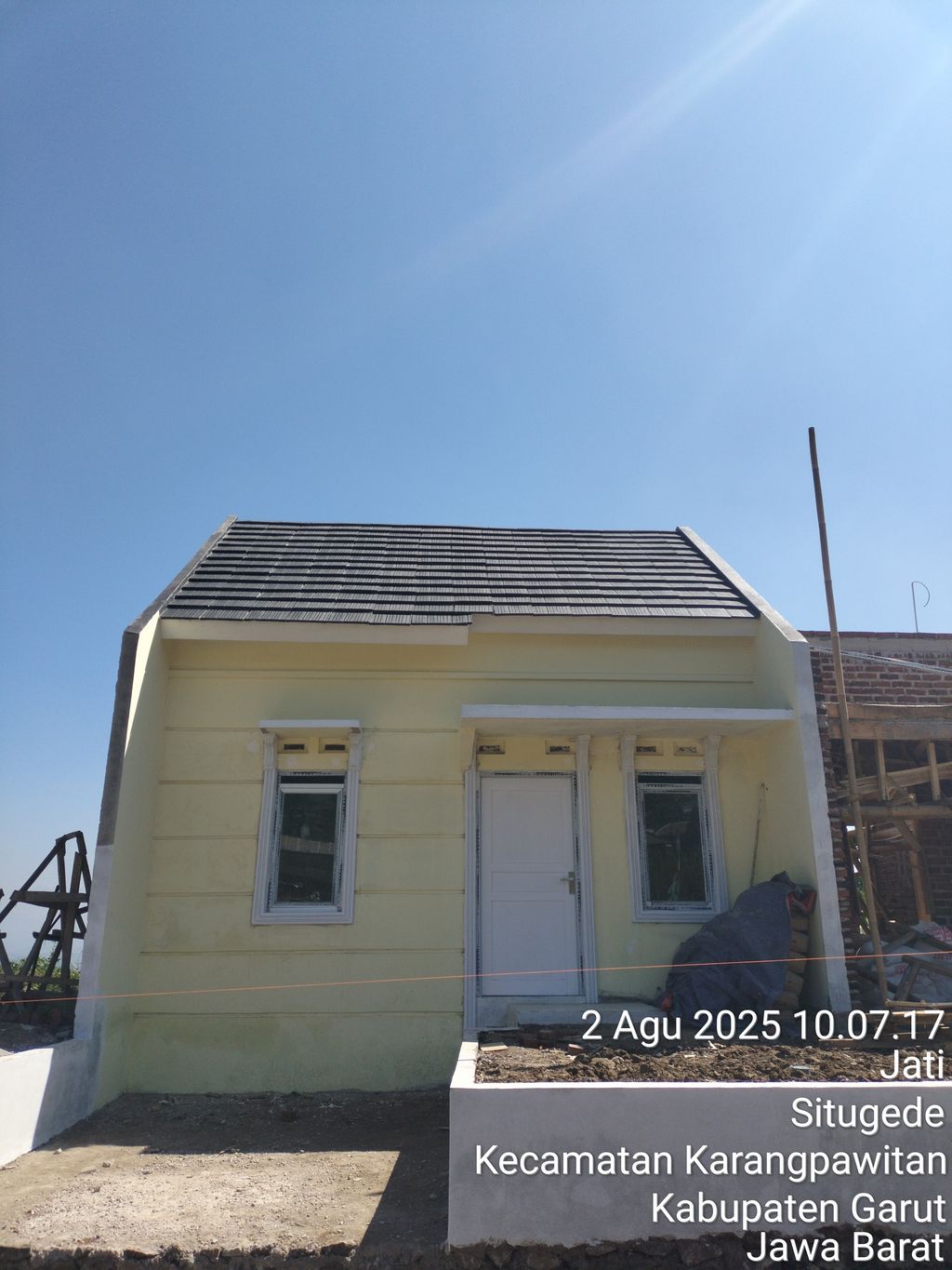 foto tampak rumah tipe 30/72 perumahan Kota Impian Situ Gede