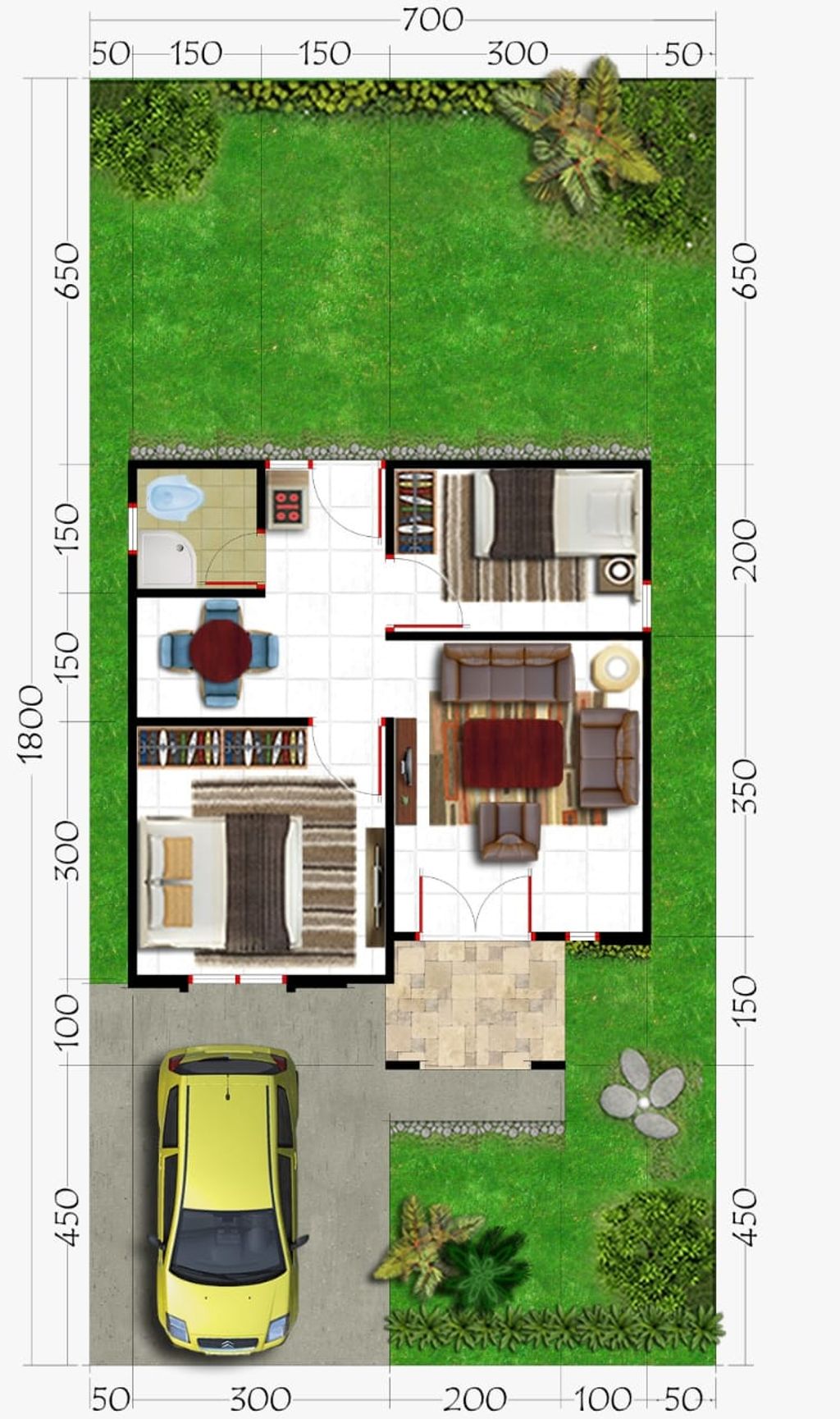 foto denah rumah tipe EMILY EMERALD 1 perumahan EMILY EMERALD 1