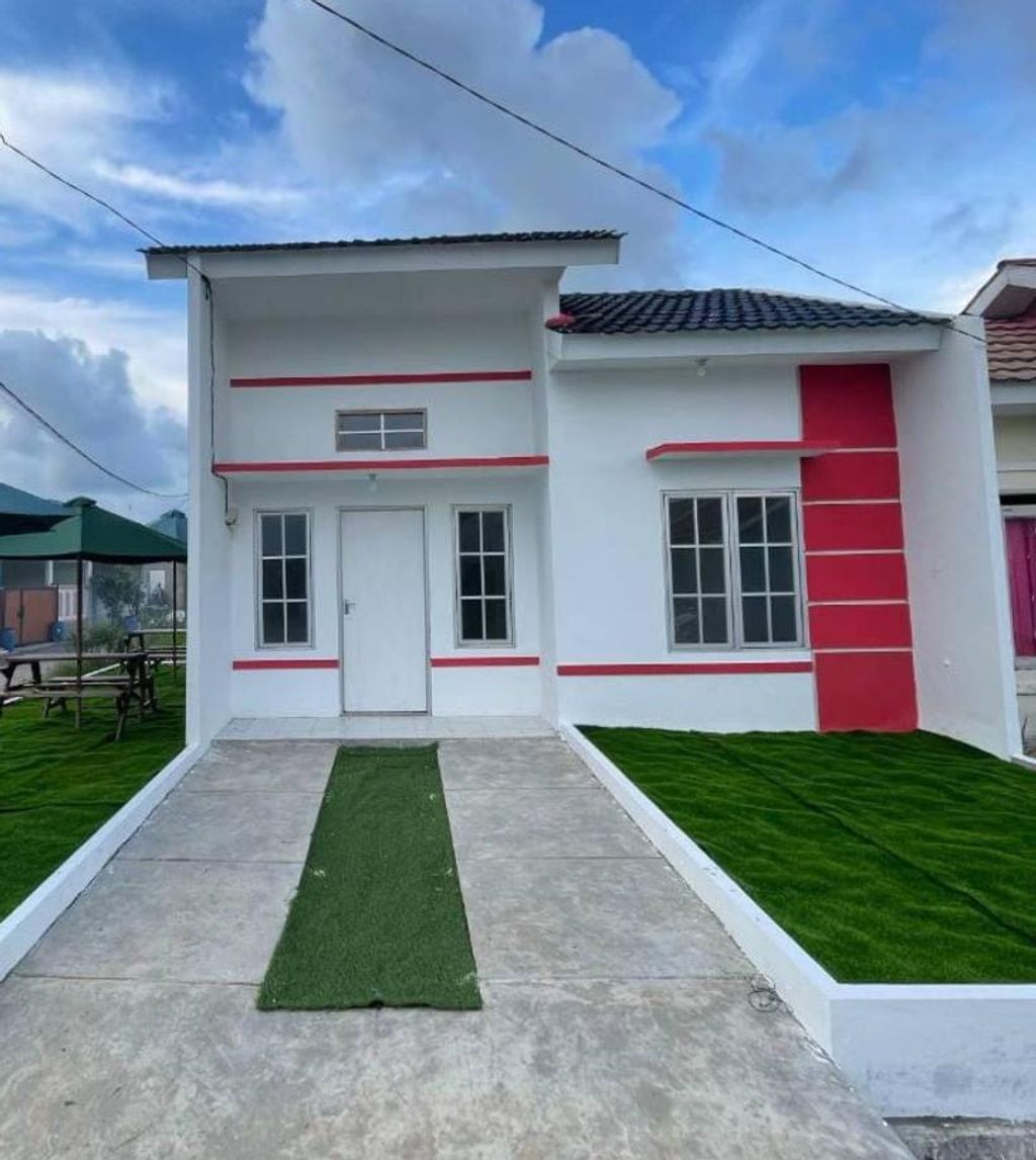 foto tampak rumah tipe SUBSIDI perumahan KERTAMUKTI SAKTI RESIDENCE 1 TAHAP 3