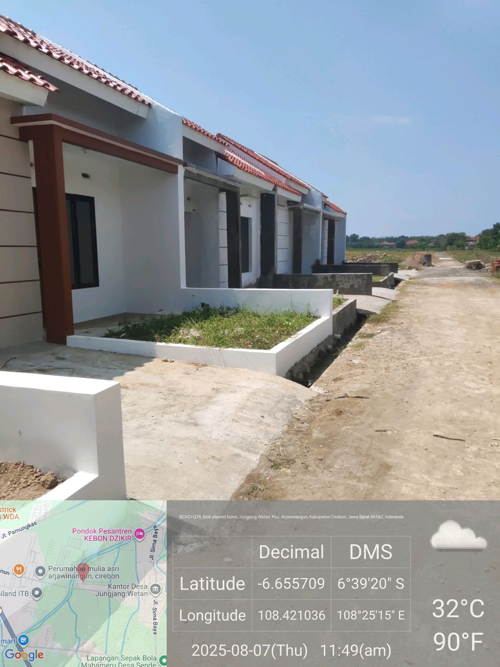 foto posisi tengah perumahan Mutiara AWN