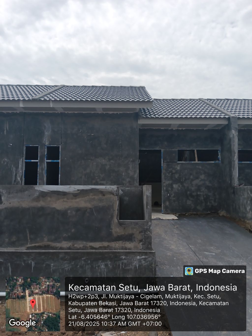 foto contoh rumah perumahan Sunrise River Muktijaya