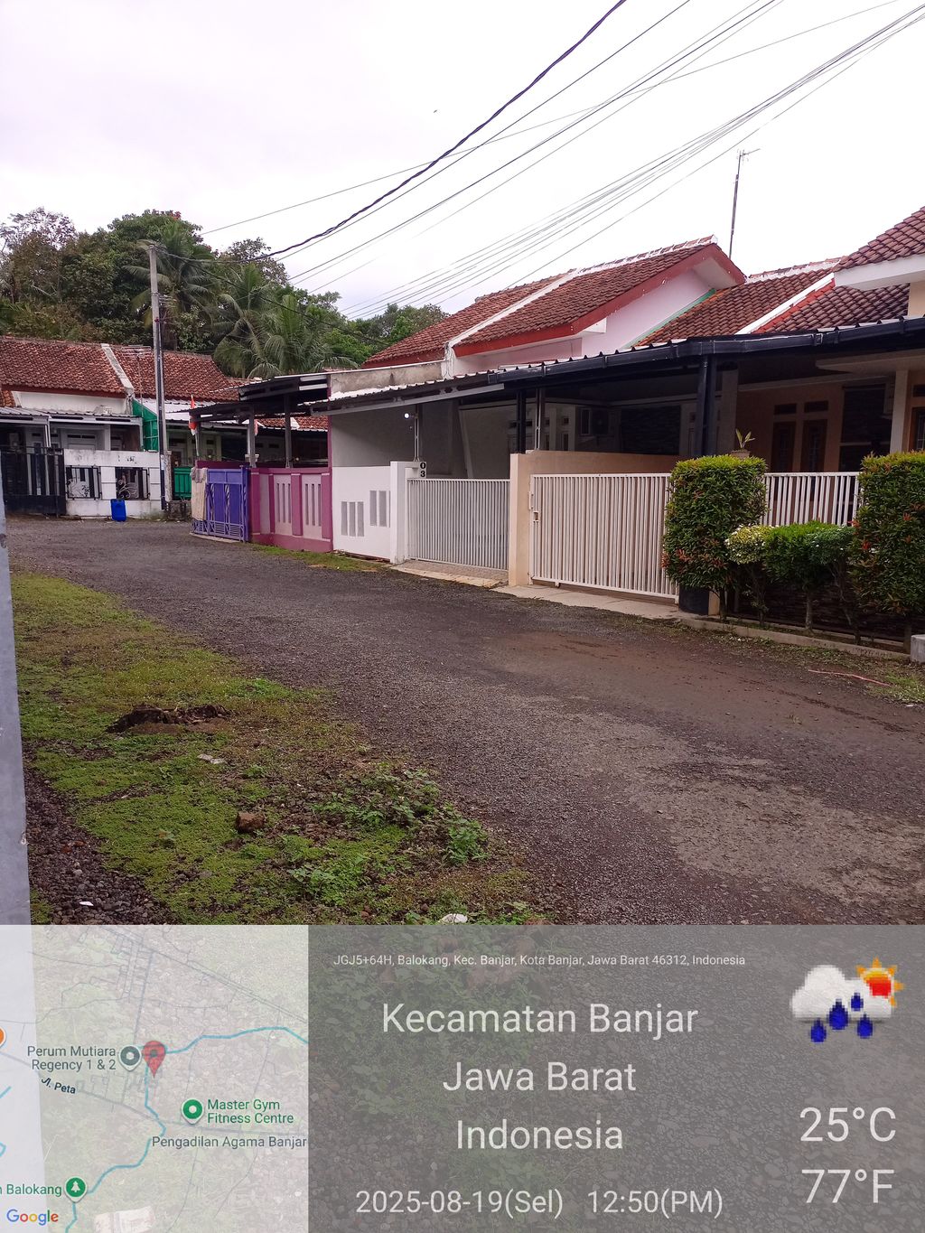 foto posisi tengah perumahan Mutiara Regency Balokang