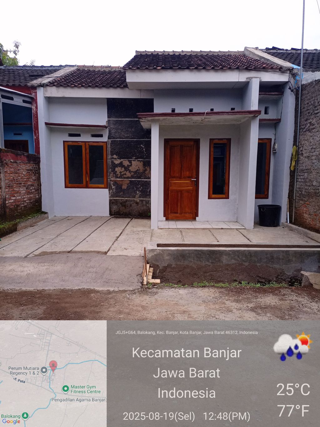 foto contoh rumah perumahan Mutiara Regency Balokang