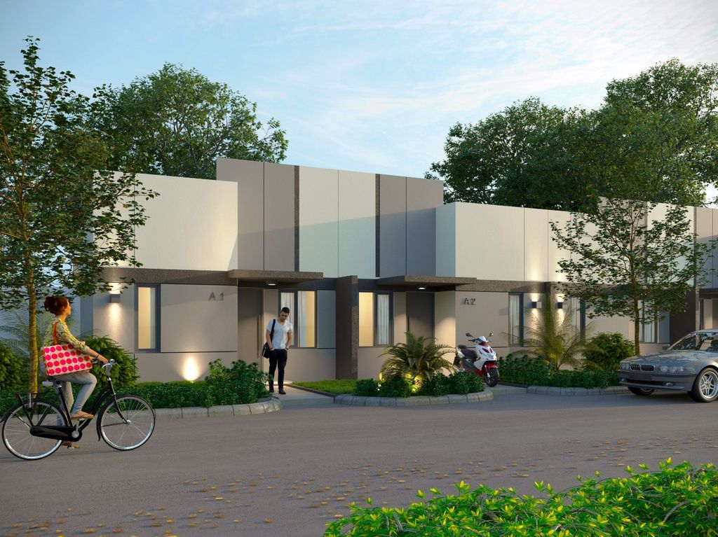foto tampak rumah tipe 23 perumahan GREEN VIENNA RESIDENCE
