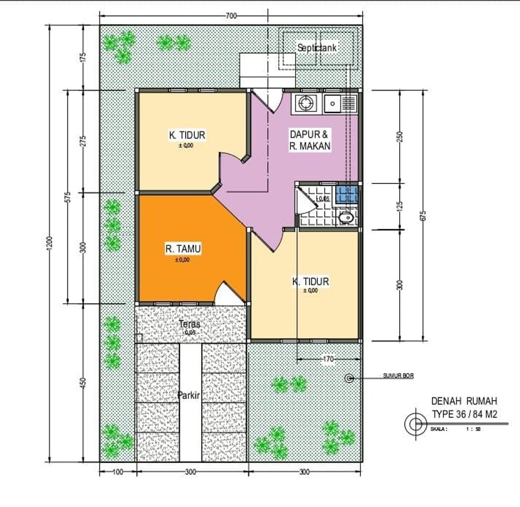 foto denah rumah tipe 36 perumahan GRIYA ALIKA 4