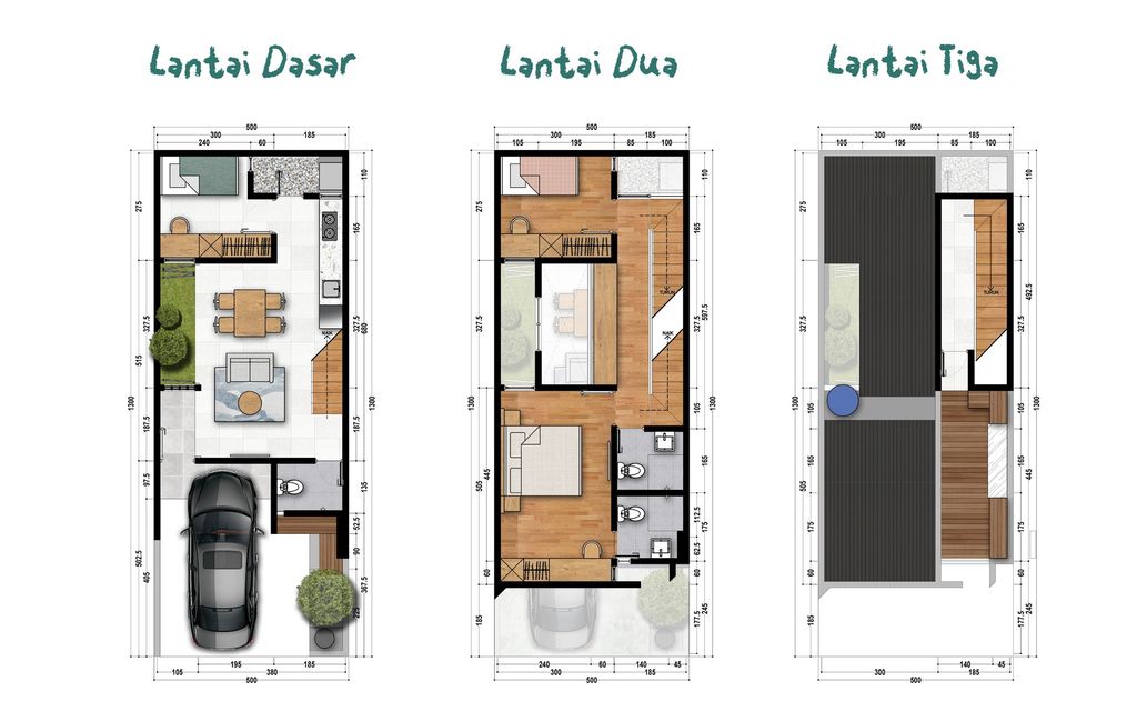 foto denah rumah tipe VANYA 81/91 perumahan Asterloka Savanya
