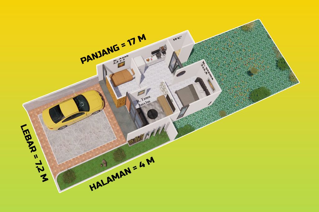 foto denah rumah tipe 36 perumahan SYMPHONY HILL3