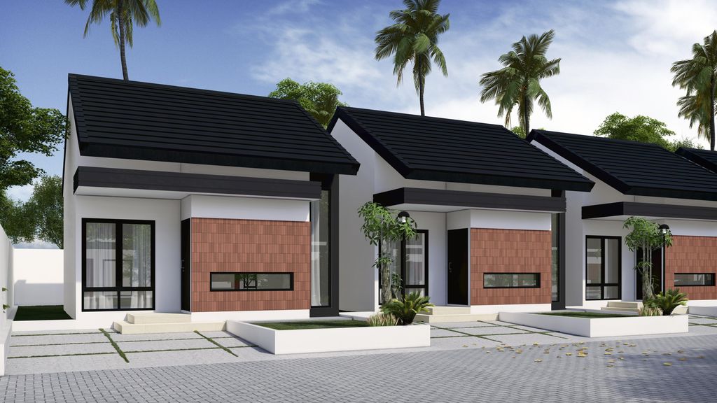 foto tampak rumah tipe 36 perumahan PERMATA LAND 4 ONYX
