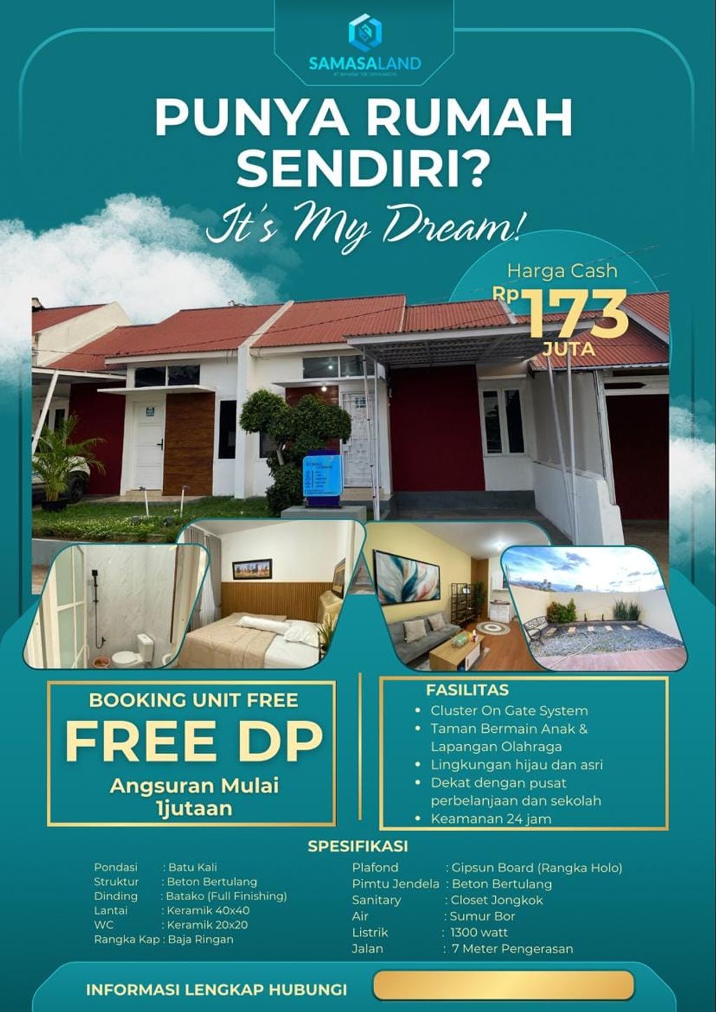 foto tampak rumah tipe 36 perumahan GRAHA KHAYANGAN HILLS III