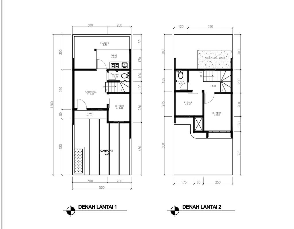 foto denah rumah tipe 43 Compact 3 Kamar HC (485) perumahan G-Land Ciwastra Park 2