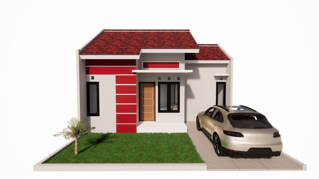 foto tampak rumah tipe 36 perumahan PERUMAHAN PESONA DEWI FORTUNA 2