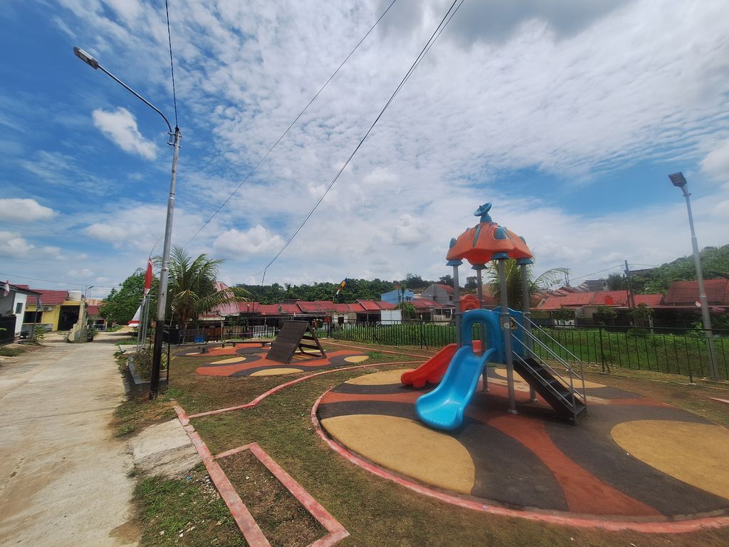 foto posisi tengah perumahan Samarinda Hills