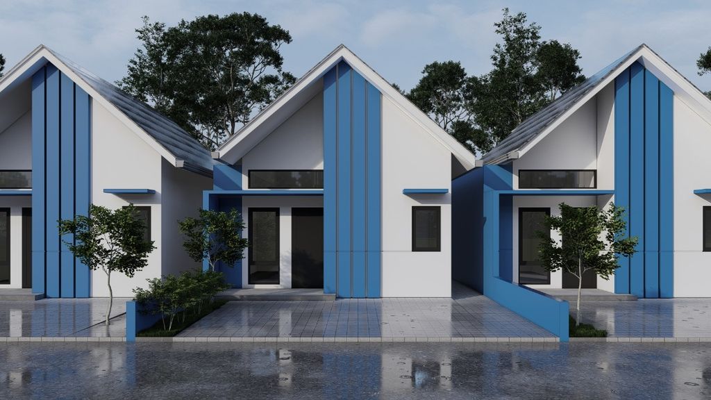 foto tampak rumah tipe 36/84 perumahan MUTIARA INDAH PERMAI