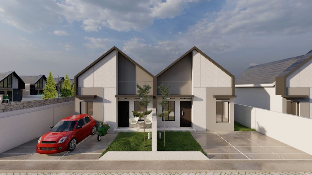 foto tampak rumah tipe 36 subsidi perumahan Perumahan Nuwo Twin 3