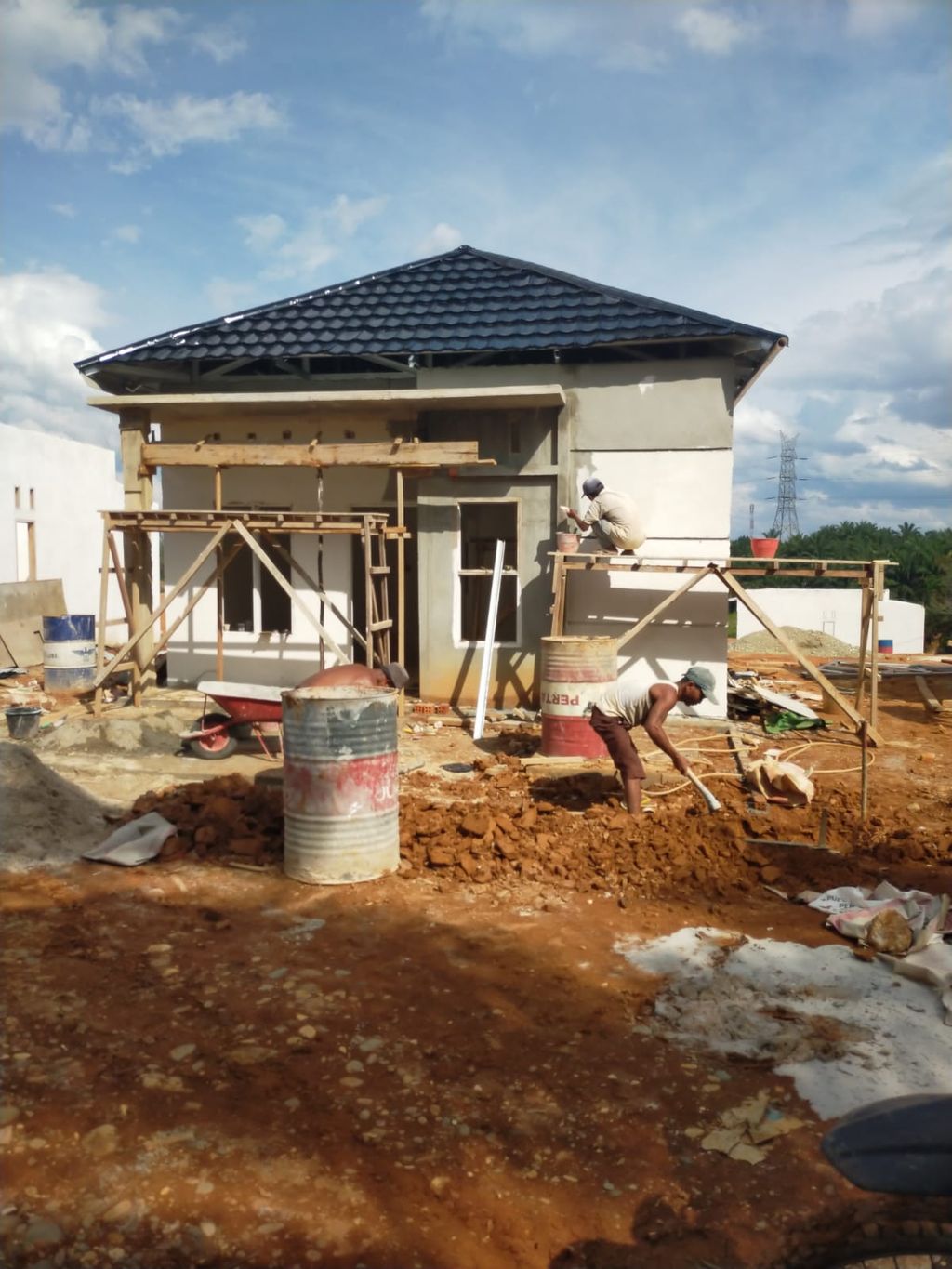 foto tampak rumah tipe 36/120 perumahan Aulia Residence II
