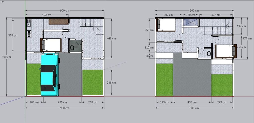 foto denah rumah tipe Palatya perumahan THE ASTERIA PARKVIEW