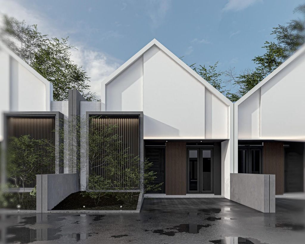 foto tampak rumah tipe 30/60 perumahan Akasahill Residence
