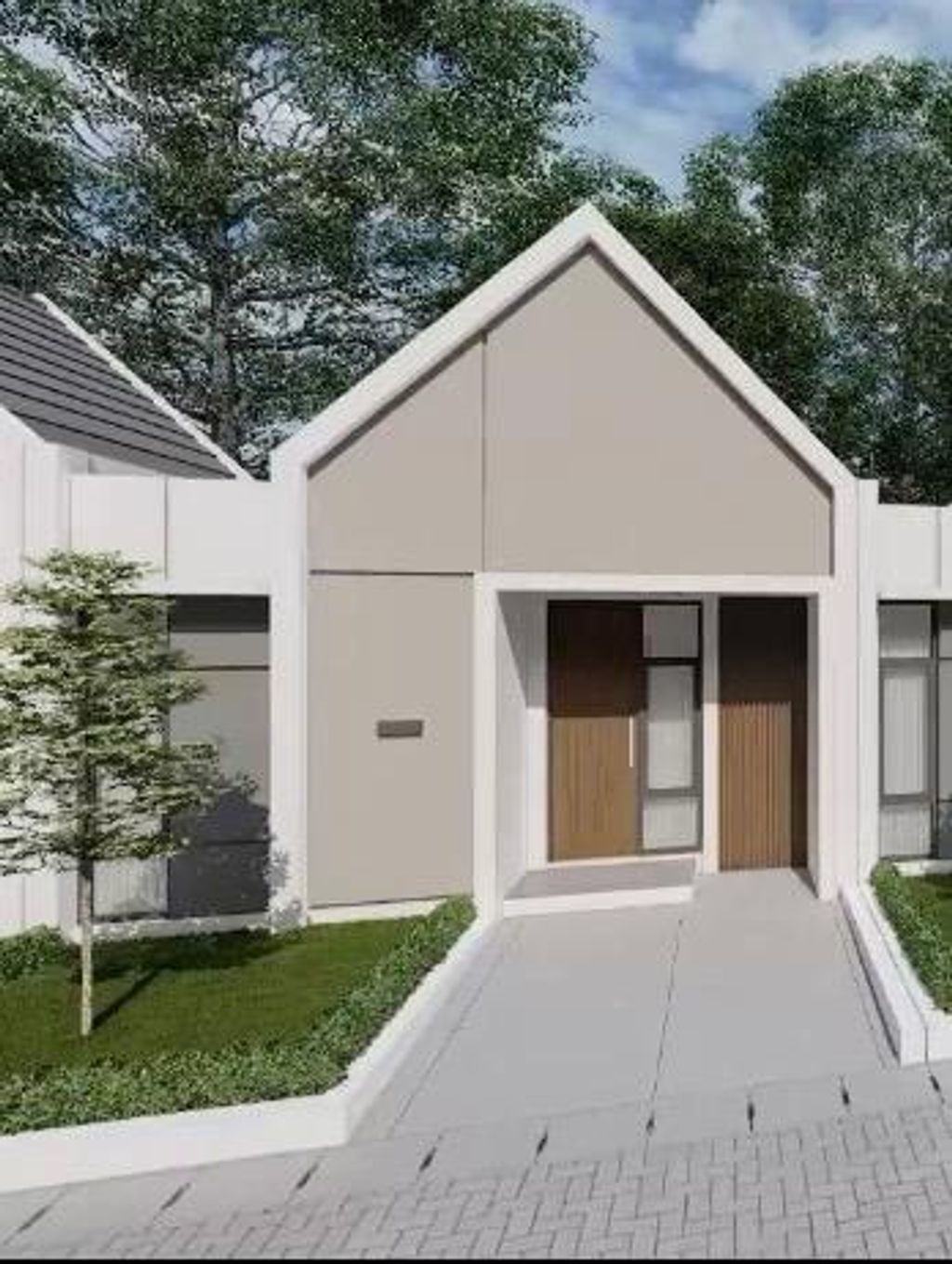 foto tampak rumah tipe 22/60 perumahan GRAND ROYAL CERME 2A