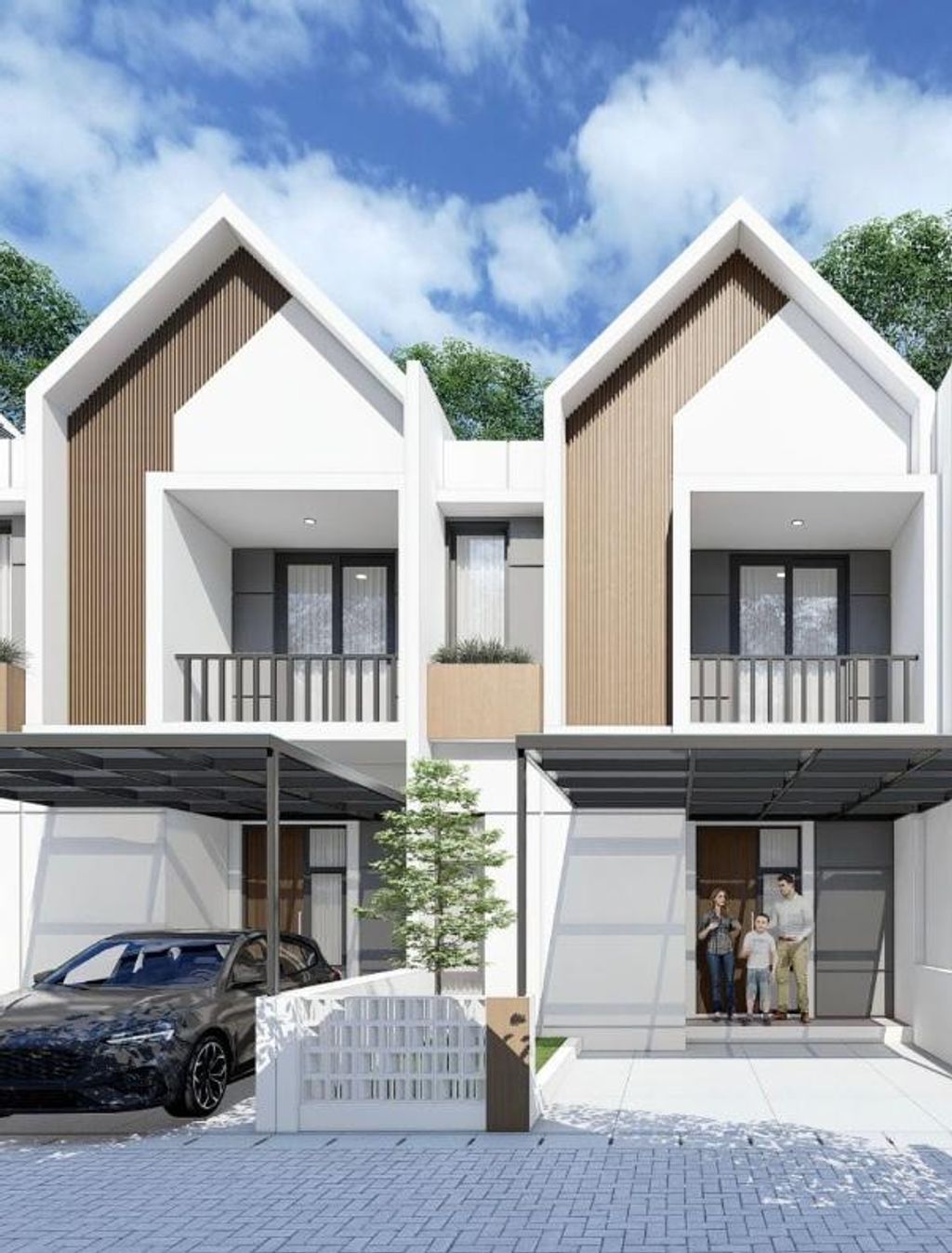 foto tampak rumah tipe 60/60 perumahan GRAND ROYAL CERME 2A