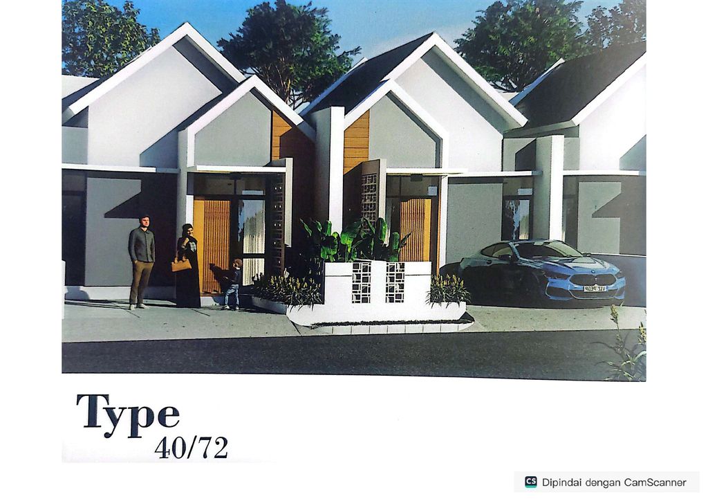 foto tampak rumah tipe 40/72 KOMERSIL perumahan PERUMAHAN BUANA ROYALE RESIDENCE