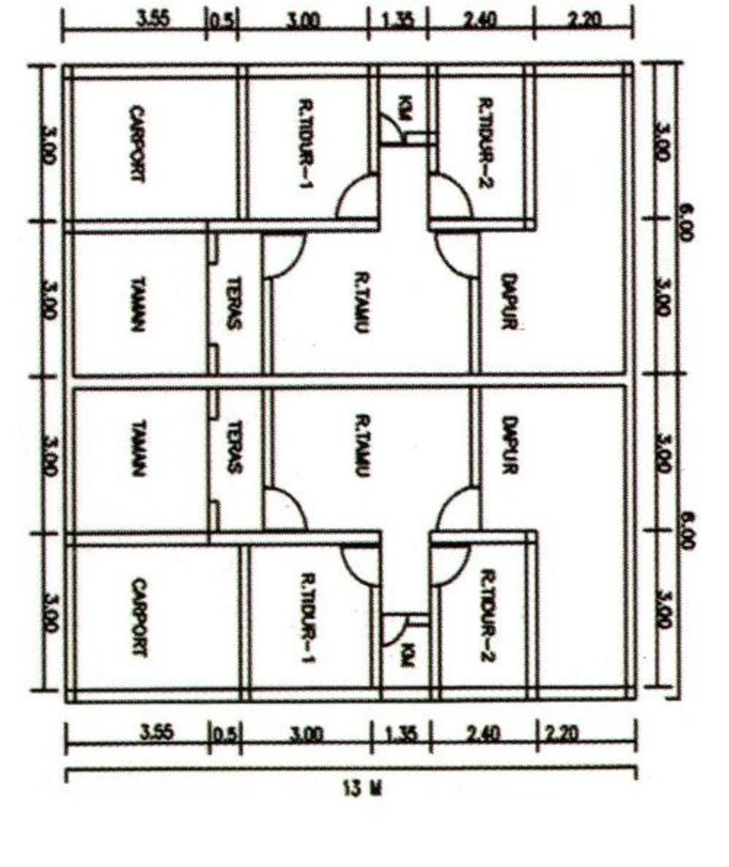 foto denah rumah tipe 36 perumahan PERUMAHAN PONDOK 6