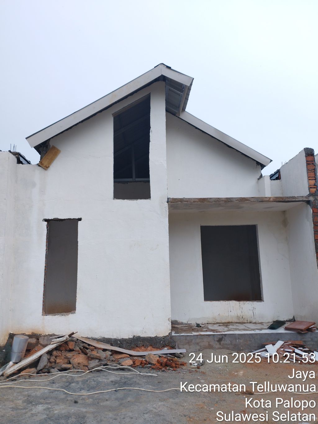 foto tampak rumah tipe 36 perumahan HARMONI TELLUWANUA II