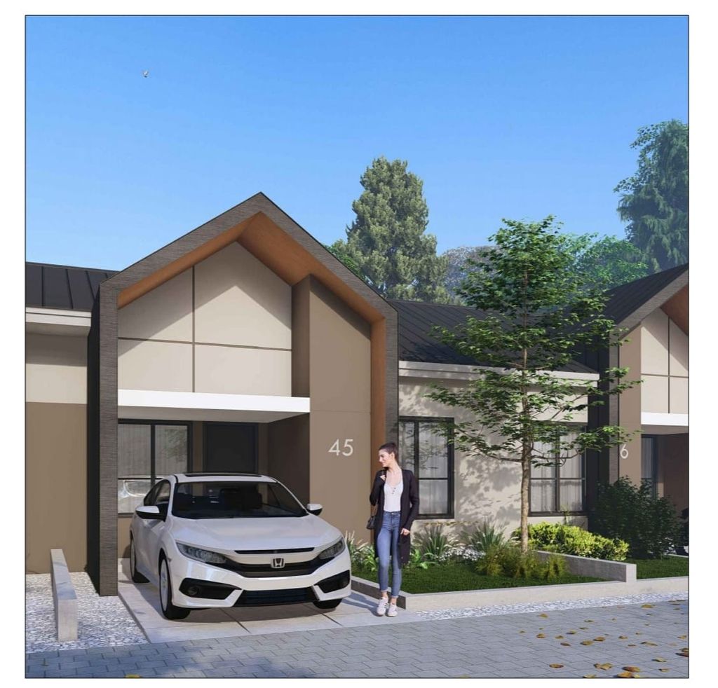 foto tampak rumah tipe 36 perumahan BINTANG AIRNAV RESIDENCE PESONA 7
