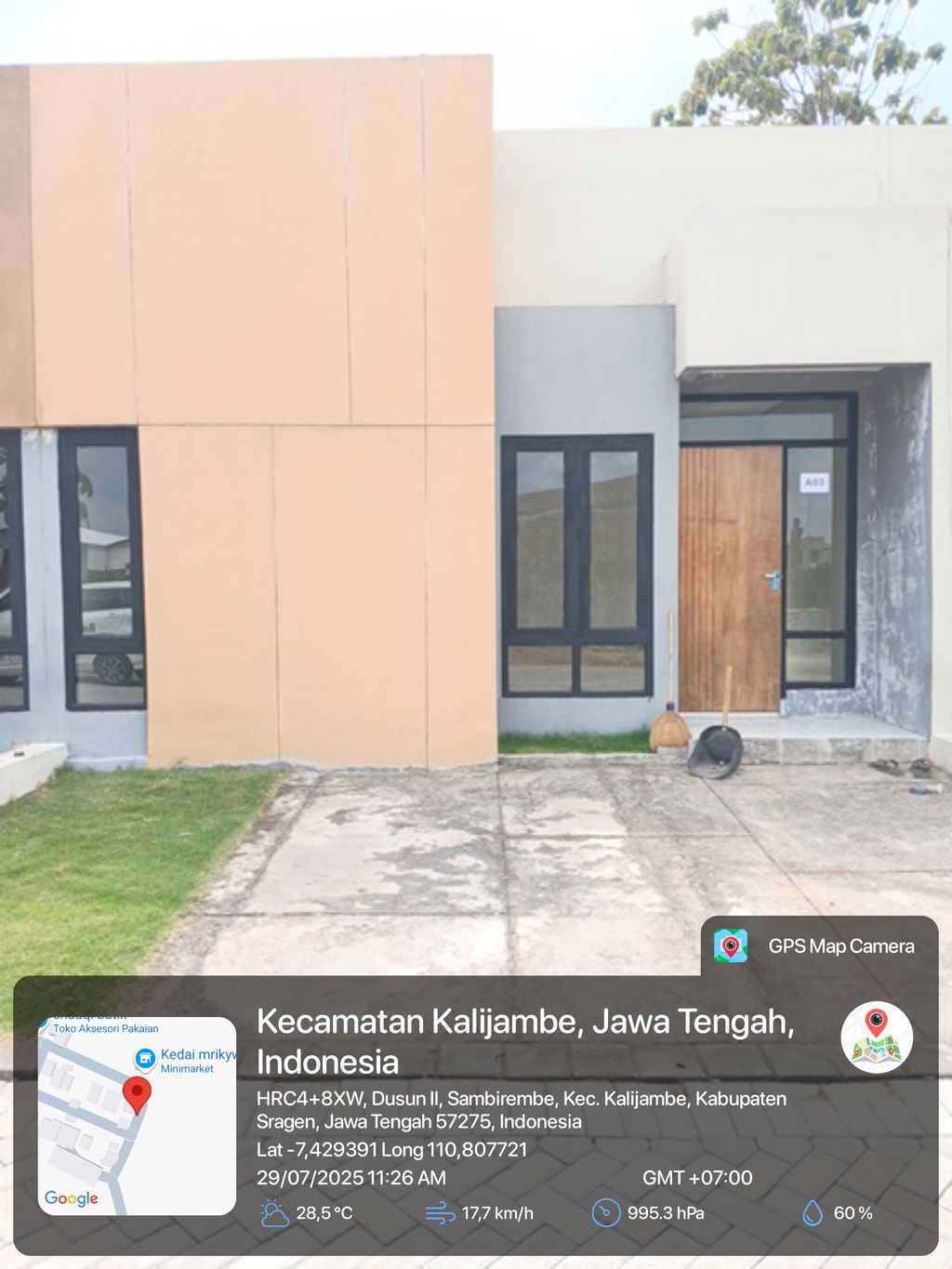 foto tampak rumah tipe tpe subsidi perumahan GRIYA GADING RAYA