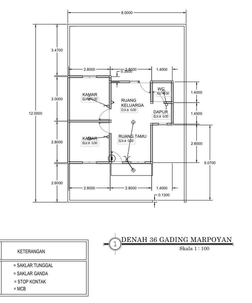 foto denah rumah tipe 36 perumahan Yahnul residence 10