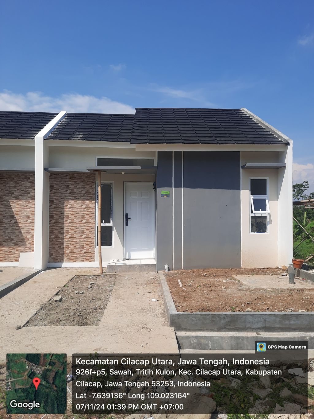 foto tampak rumah tipe 31/60 E2.10 perumahan TRITIH GOLF RESIDENCE TAHAP 2
