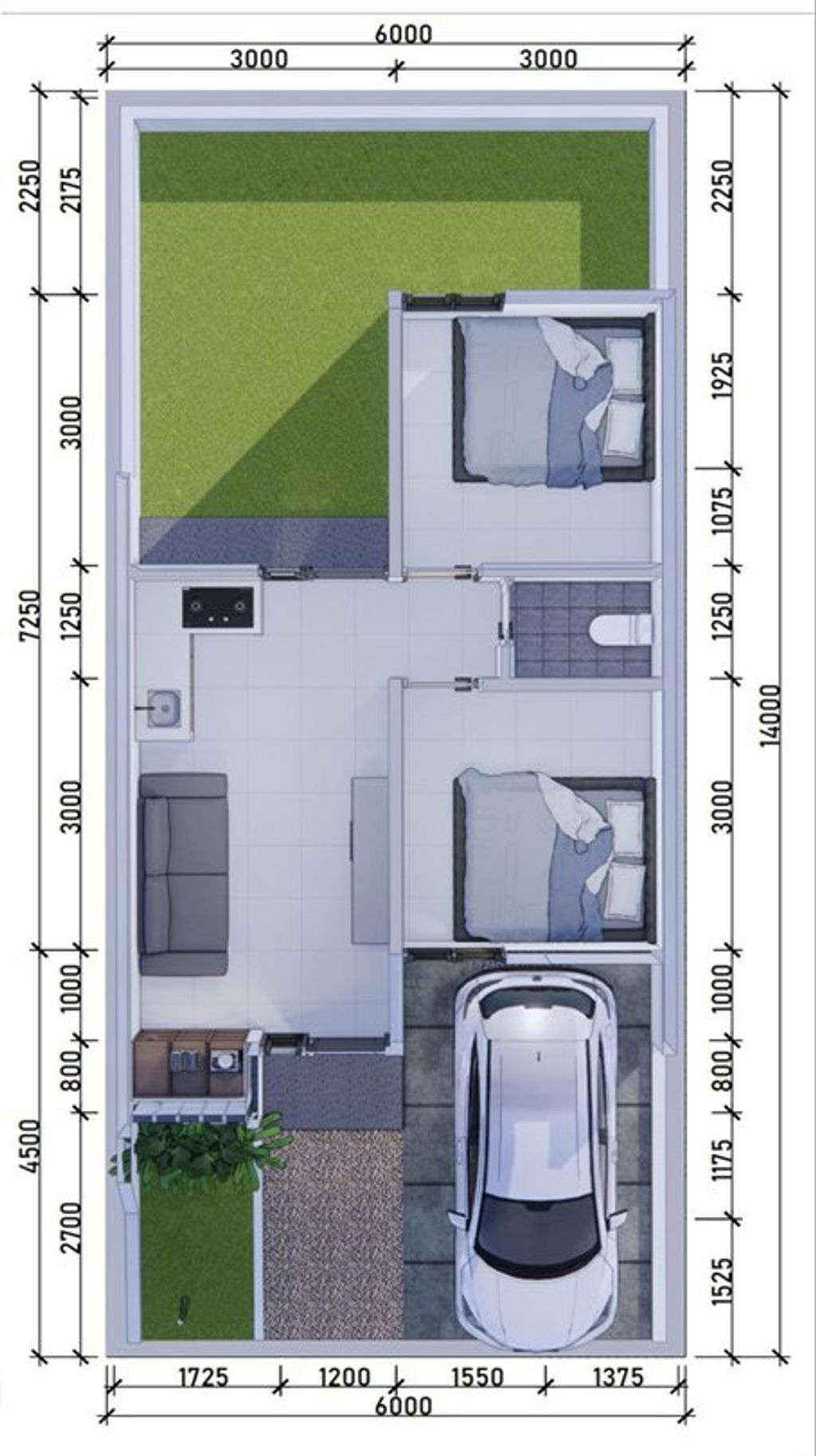 foto denah rumah tipe luxia perumahan THE ASTERIA PARKVIEW