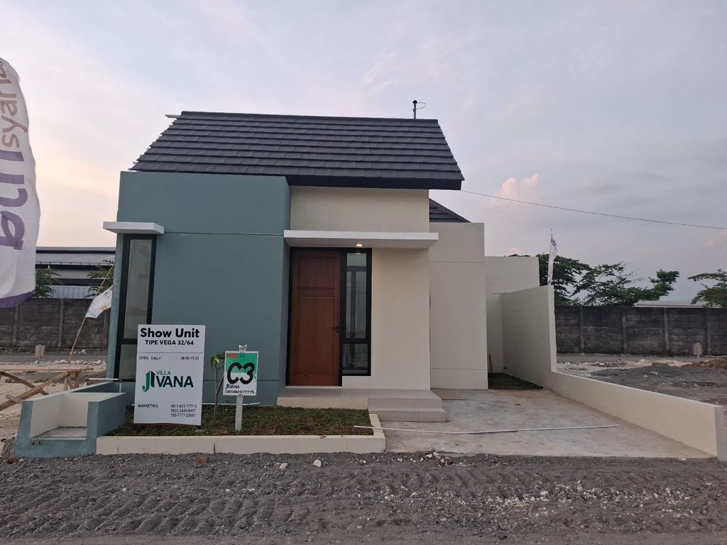 foto tampak rumah tipe VEGA perumahan Villa Jivana