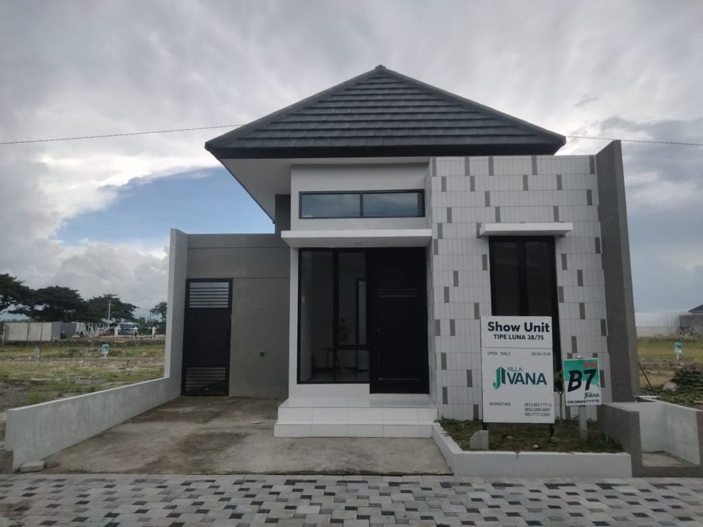 foto tampak rumah tipe LUNA perumahan Villa Jivana