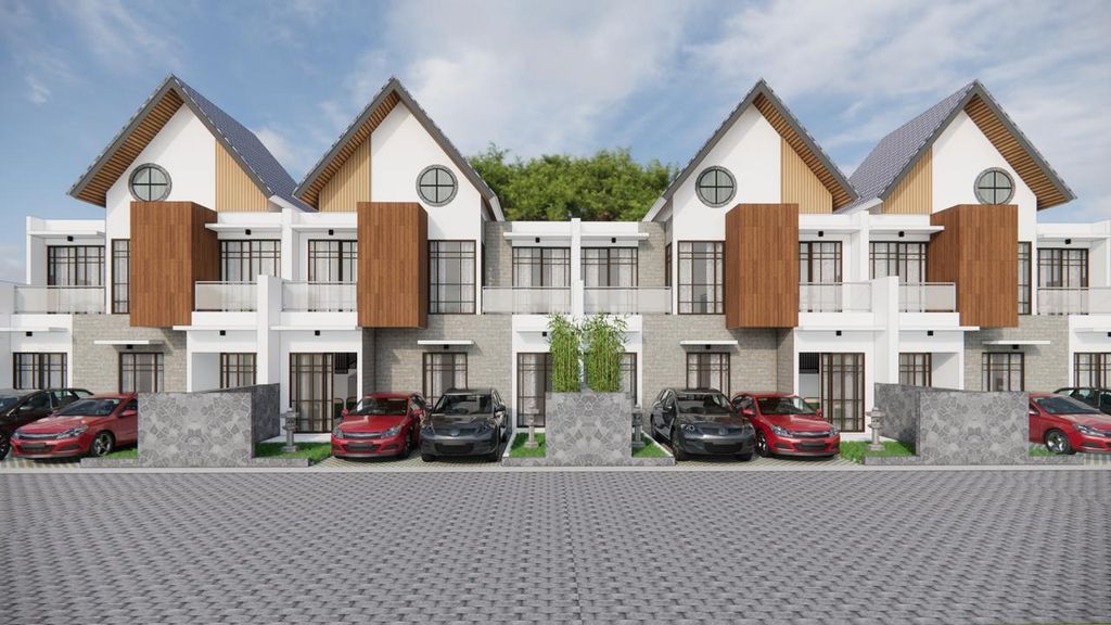 foto tampak rumah tipe Nara perumahan THE ASTERIA PARKVIEW